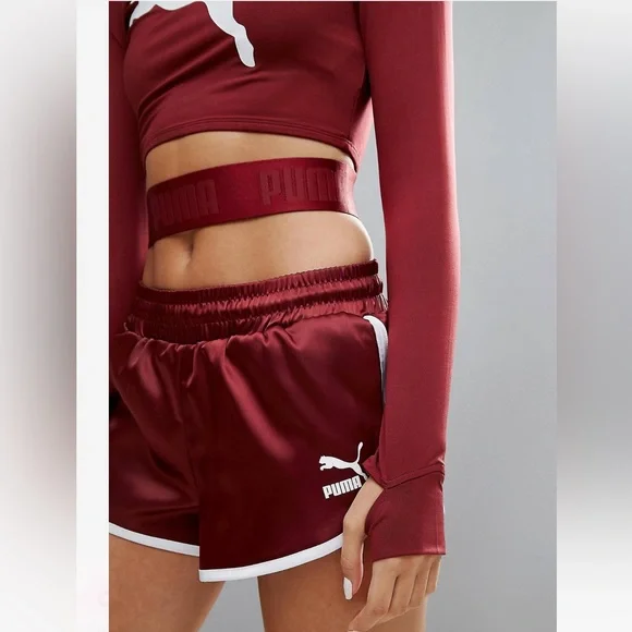 Puma Burgundy crop top - XS - Picture 6 of 13